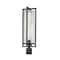 Z-Lite Aura 1 Light Outdoor Post Mount Fixture, 8in. W x 25.75in. H, Black 5013PHBR-BK - alternate 6